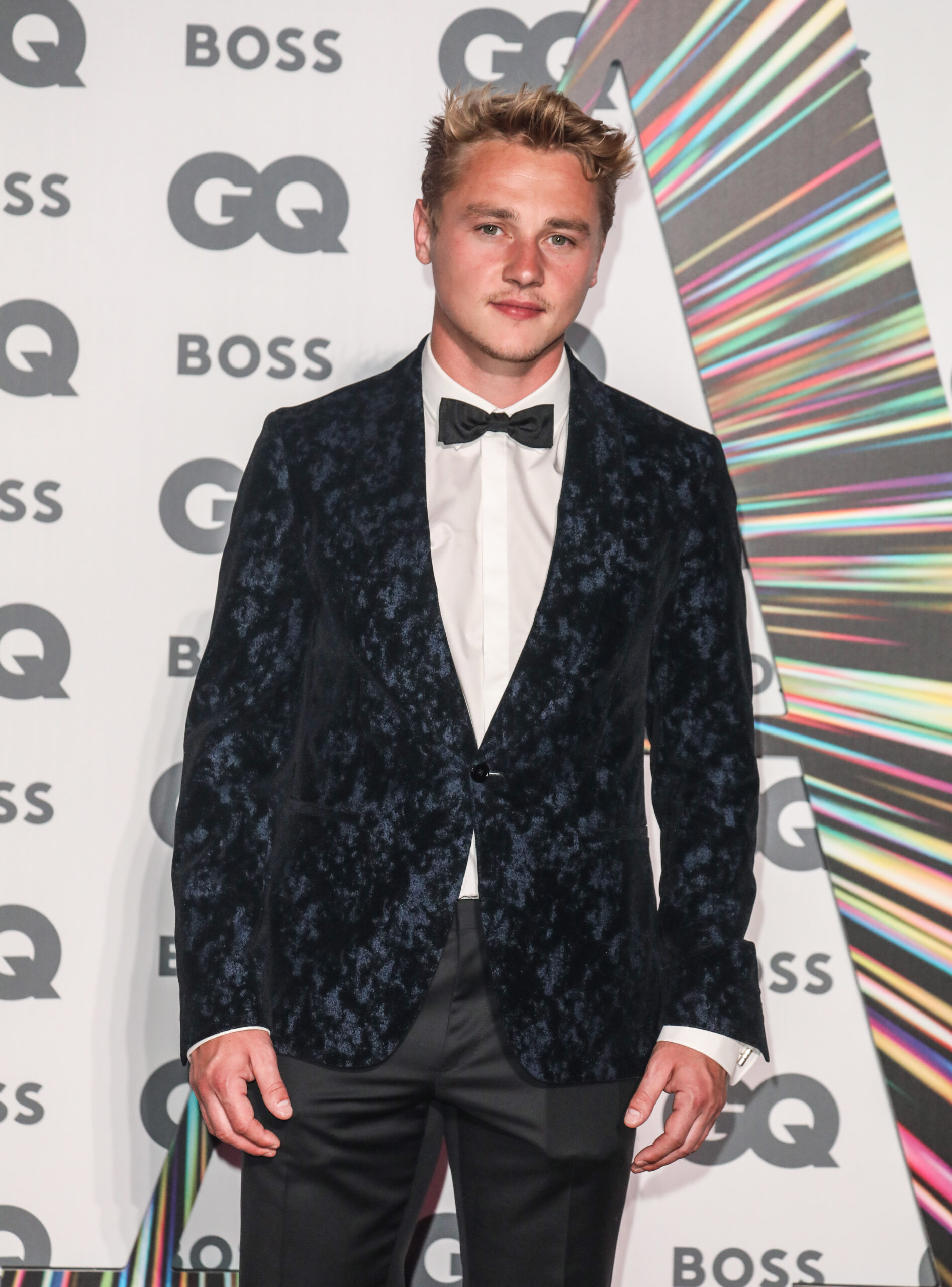 EastEnders star Ben Hardy smiling at GQ Awards