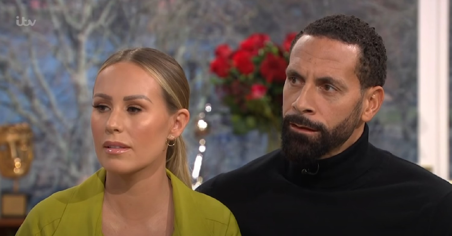Kate and Rio Ferdinand looking serious on This morning