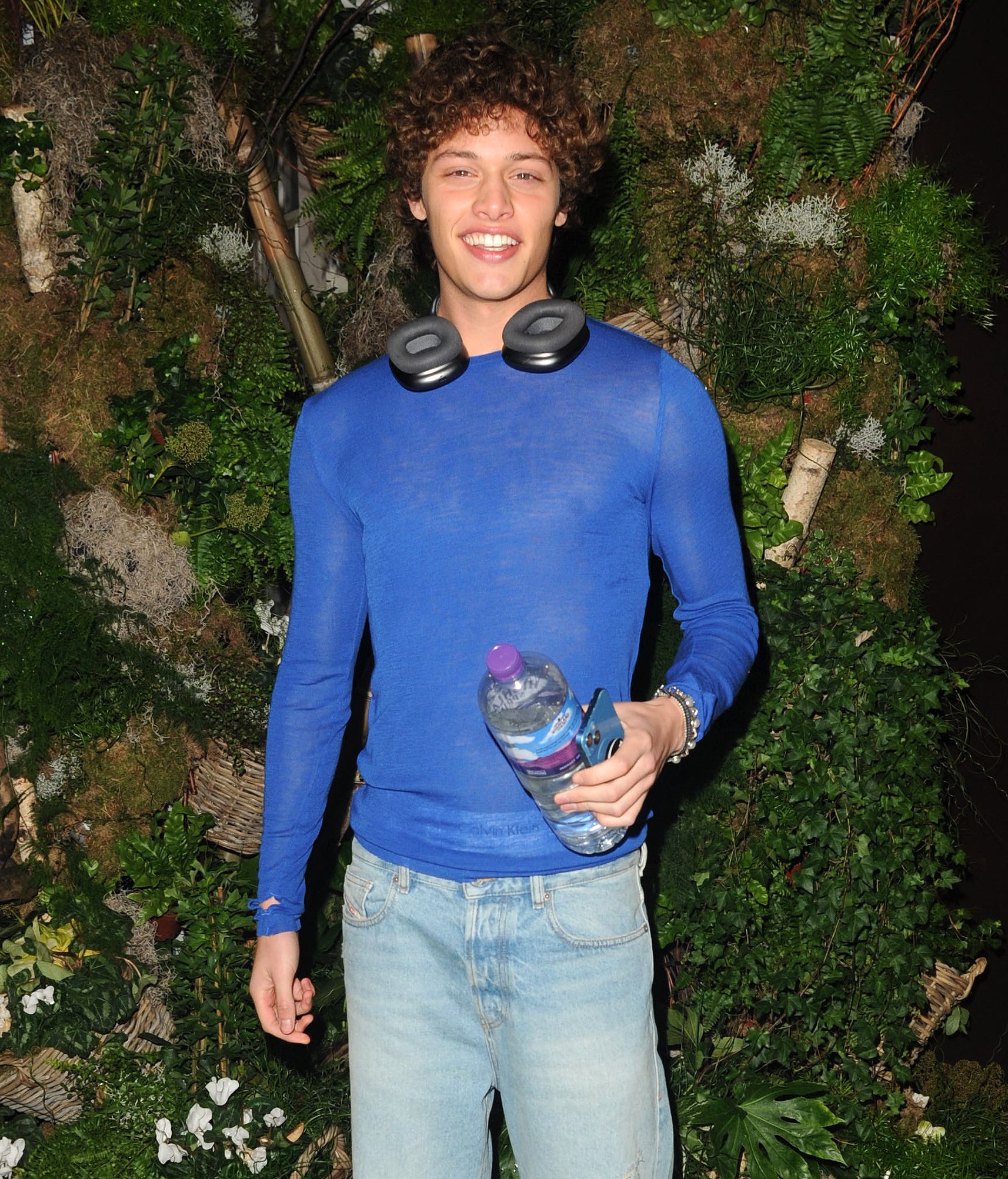 Bobby Brazier smiling in blue top at event