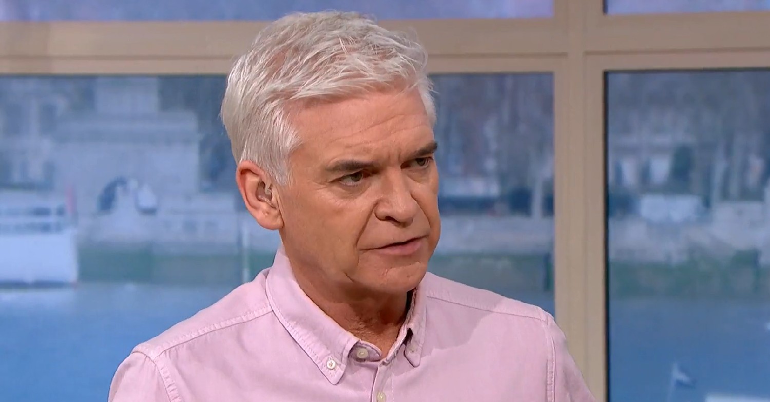 Phillip Schofield looking concerned on This Morning
