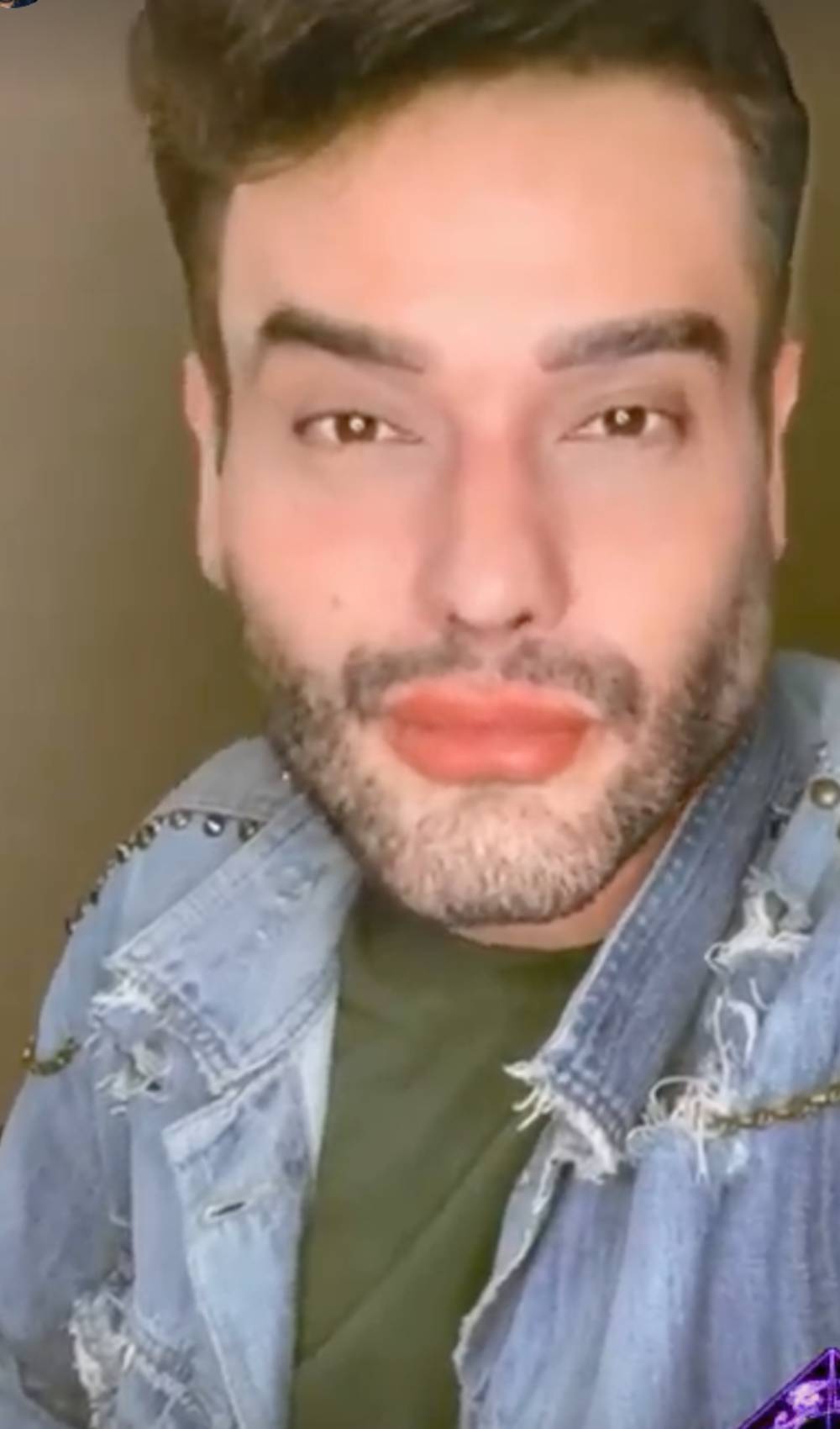 Living Nostradamus poses for camera