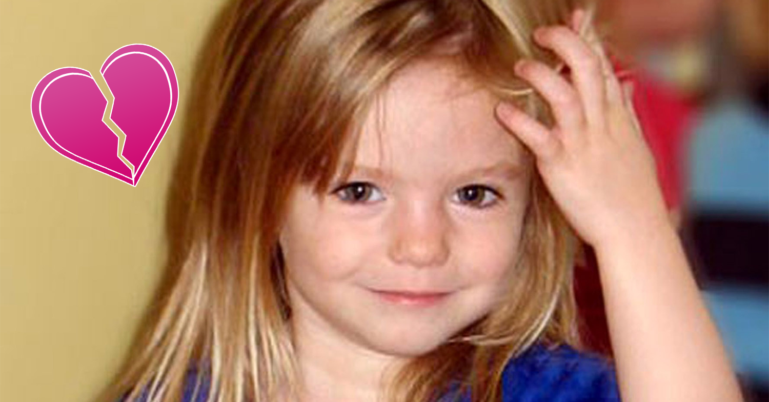 Madeleine McCann smiling in a football shirt