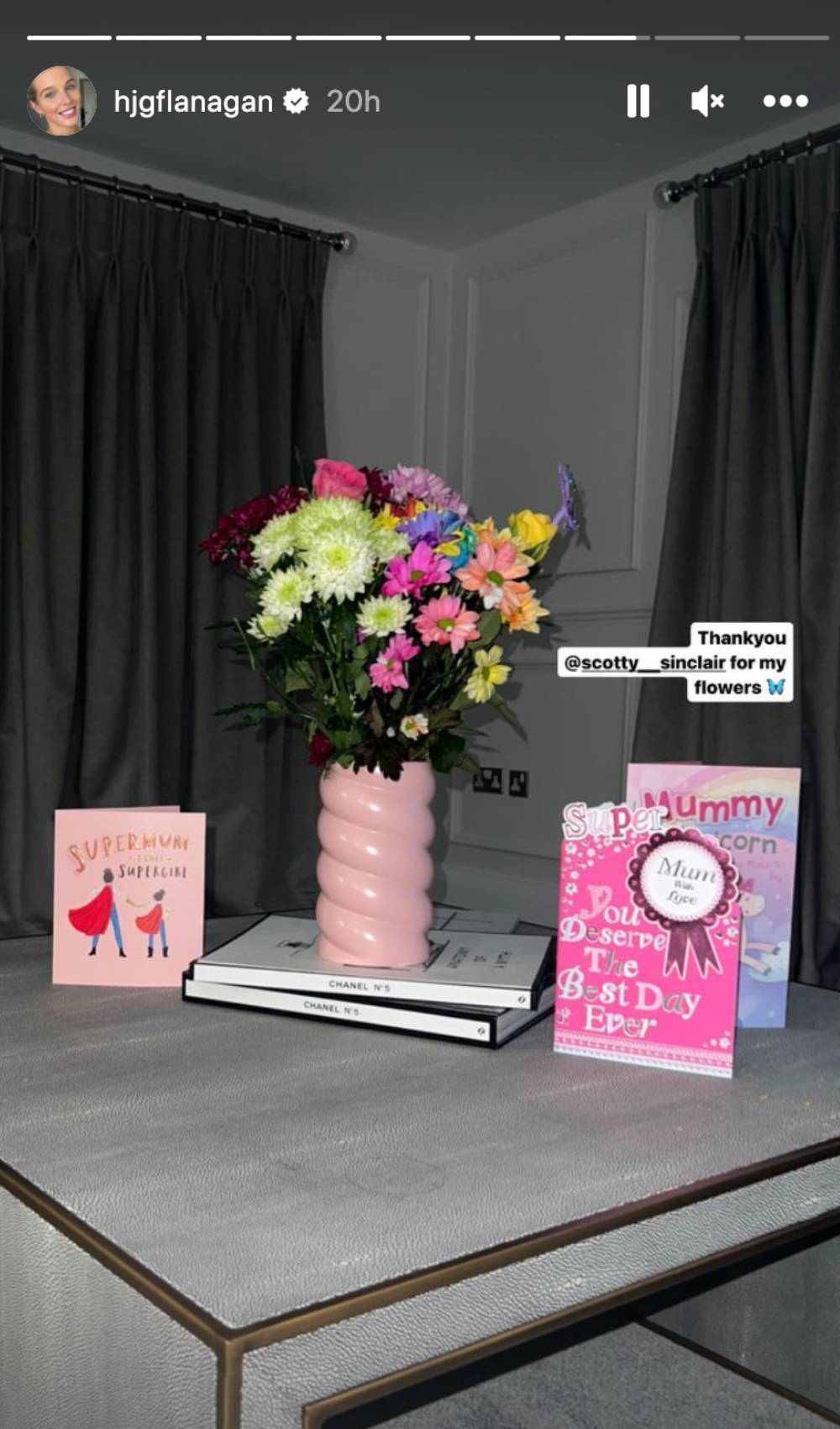 Helen Flanagan shares a post on Instagram