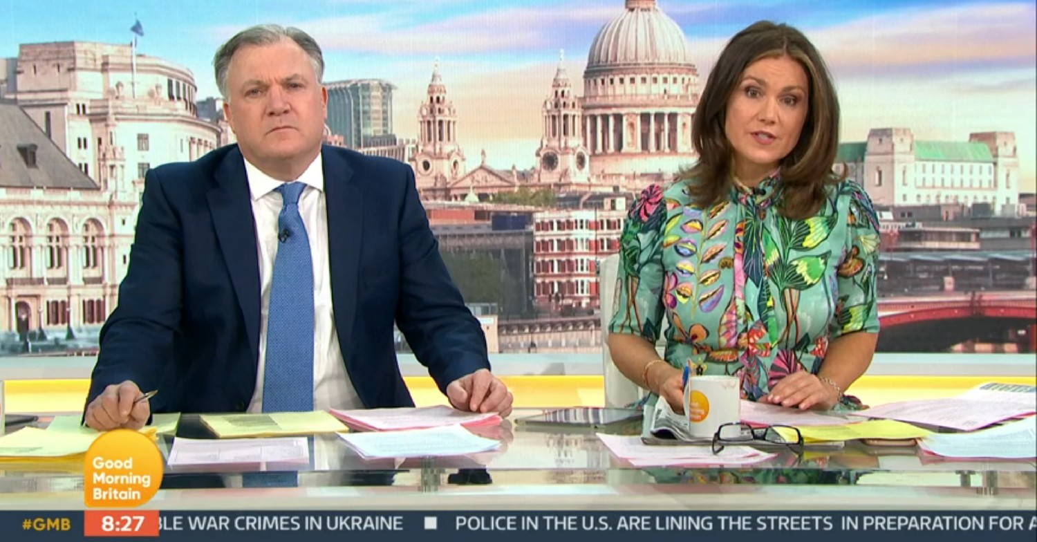 Ed Balls and Susanna Reid on GMB today