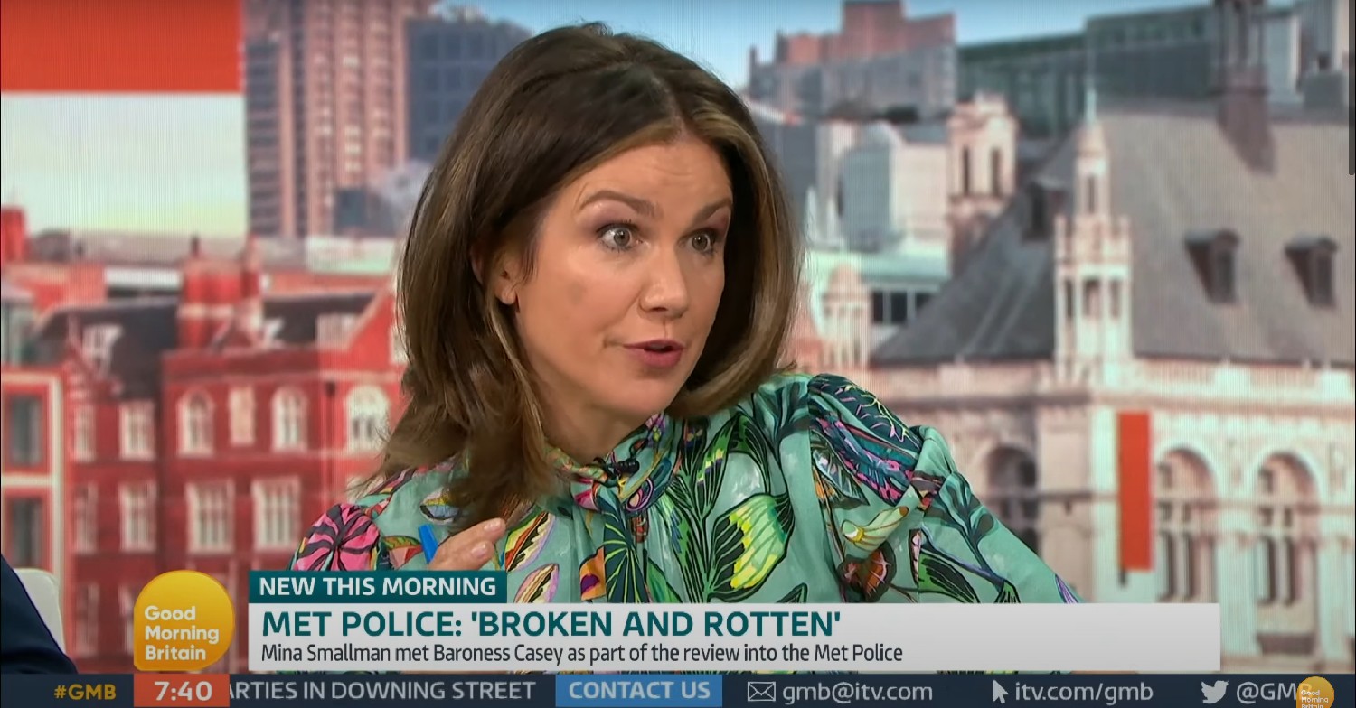 Good Morning Britain presenters Susanna Reid 