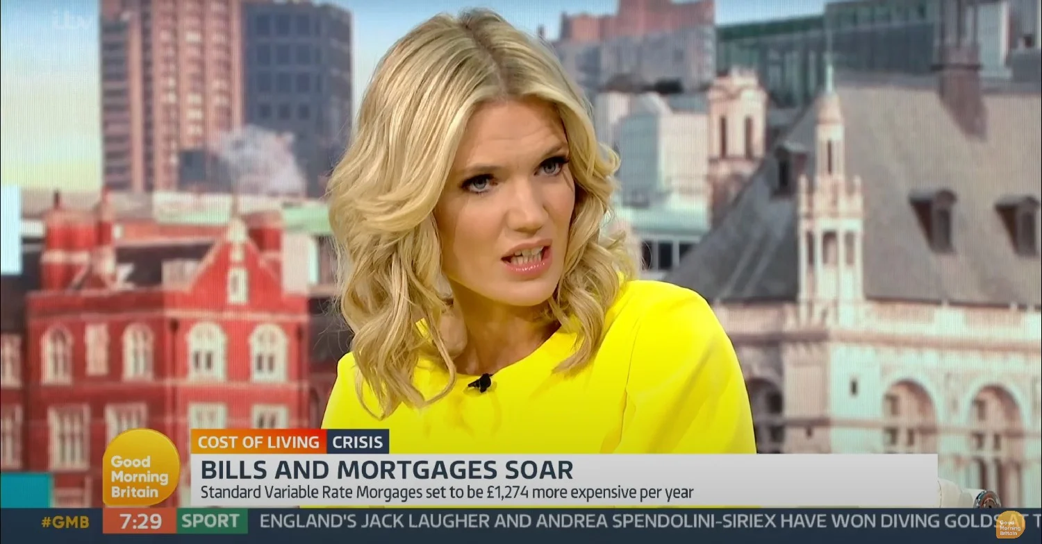 One of the Good Morning Britain presenters Charlotte Hawkins