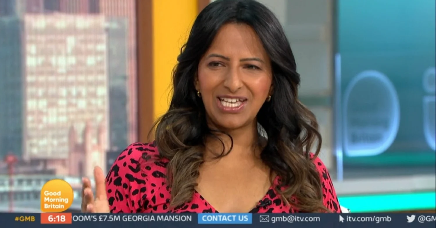 Ranvir Singh speaking on Good Morning Britain