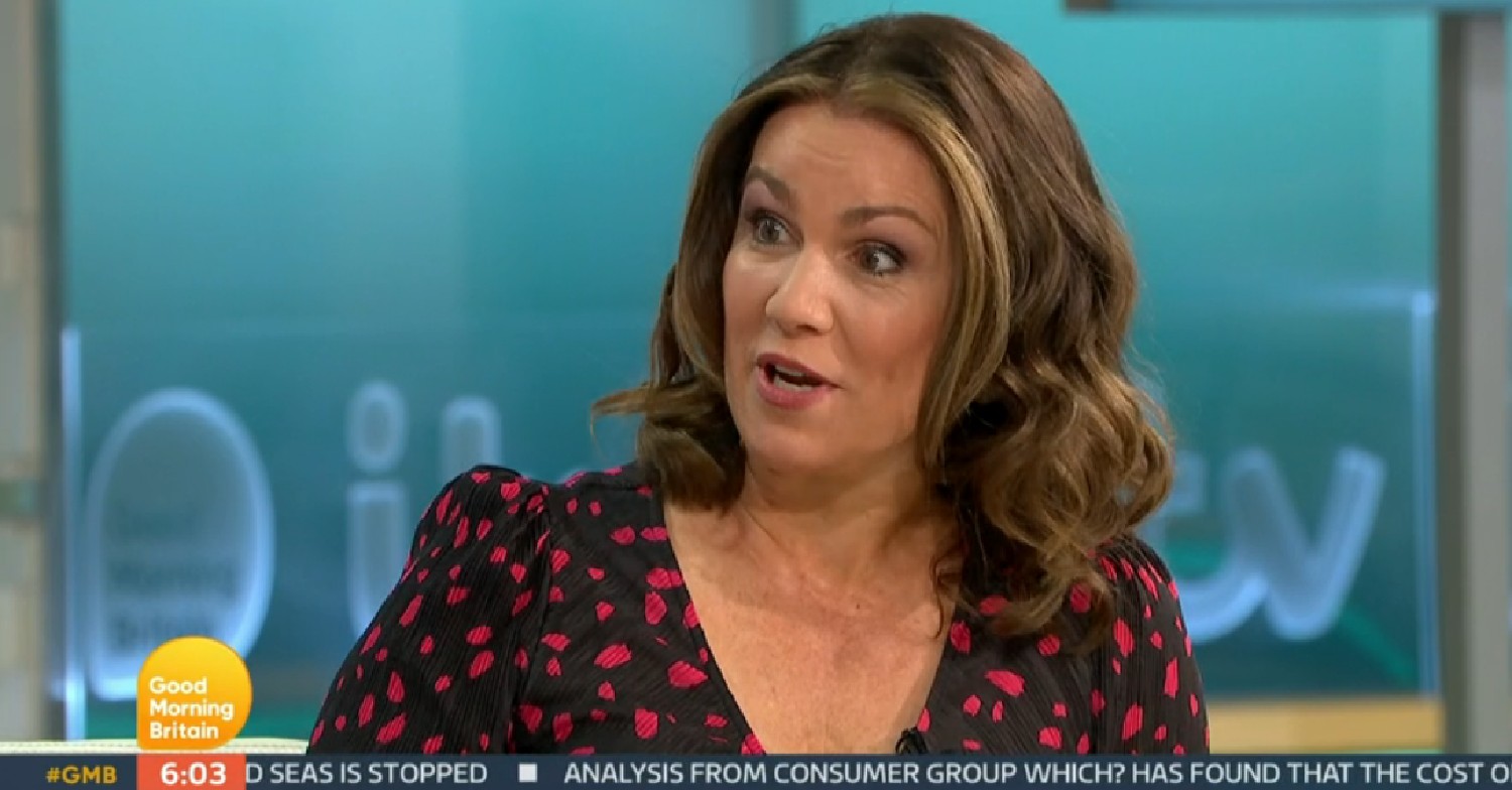Susanna Reid talking on GMB today