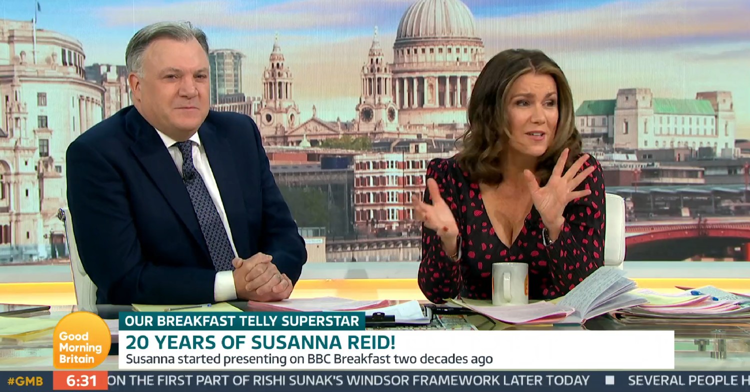 Ed Balls and Susanna Reid on GMB today