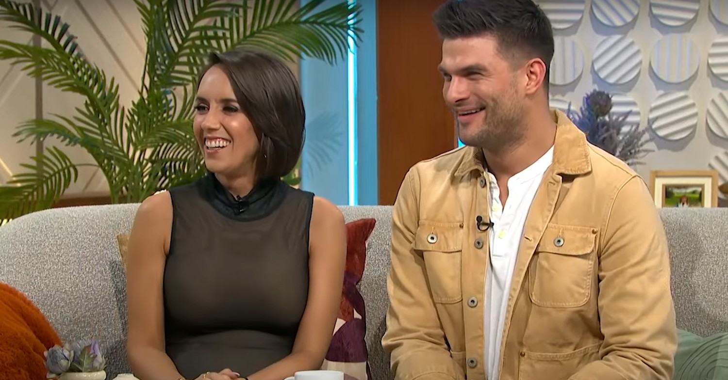 Janette and Aljaz smiling on Lorraine 