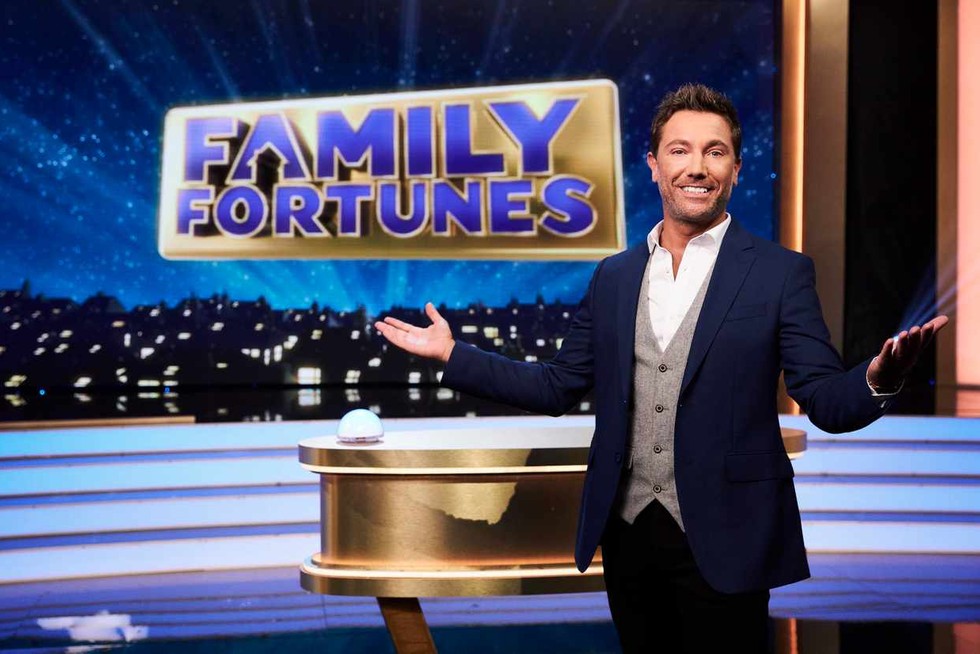 Gino D'Acampo smiles on Family Fortunes