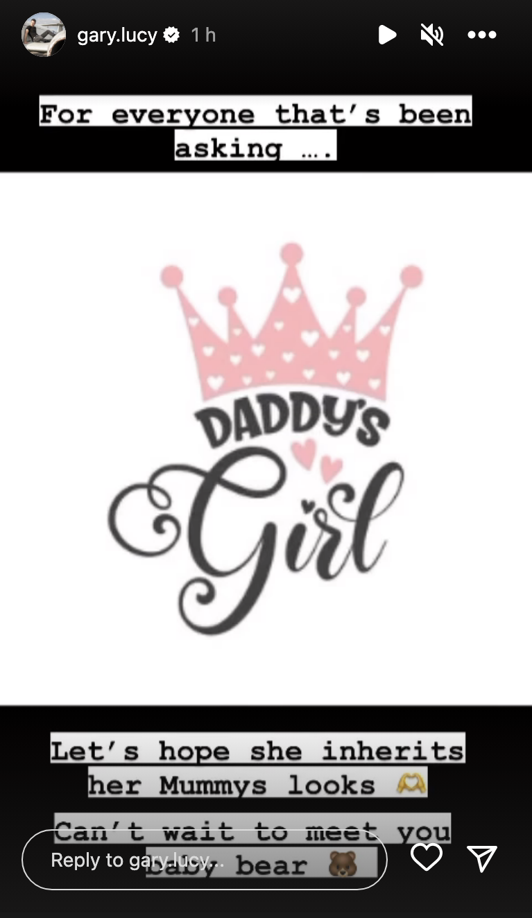 Gary Lucy instagram story