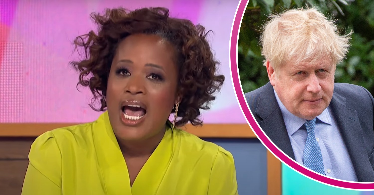 Charlene White on Loose Women today / Boris Johnson