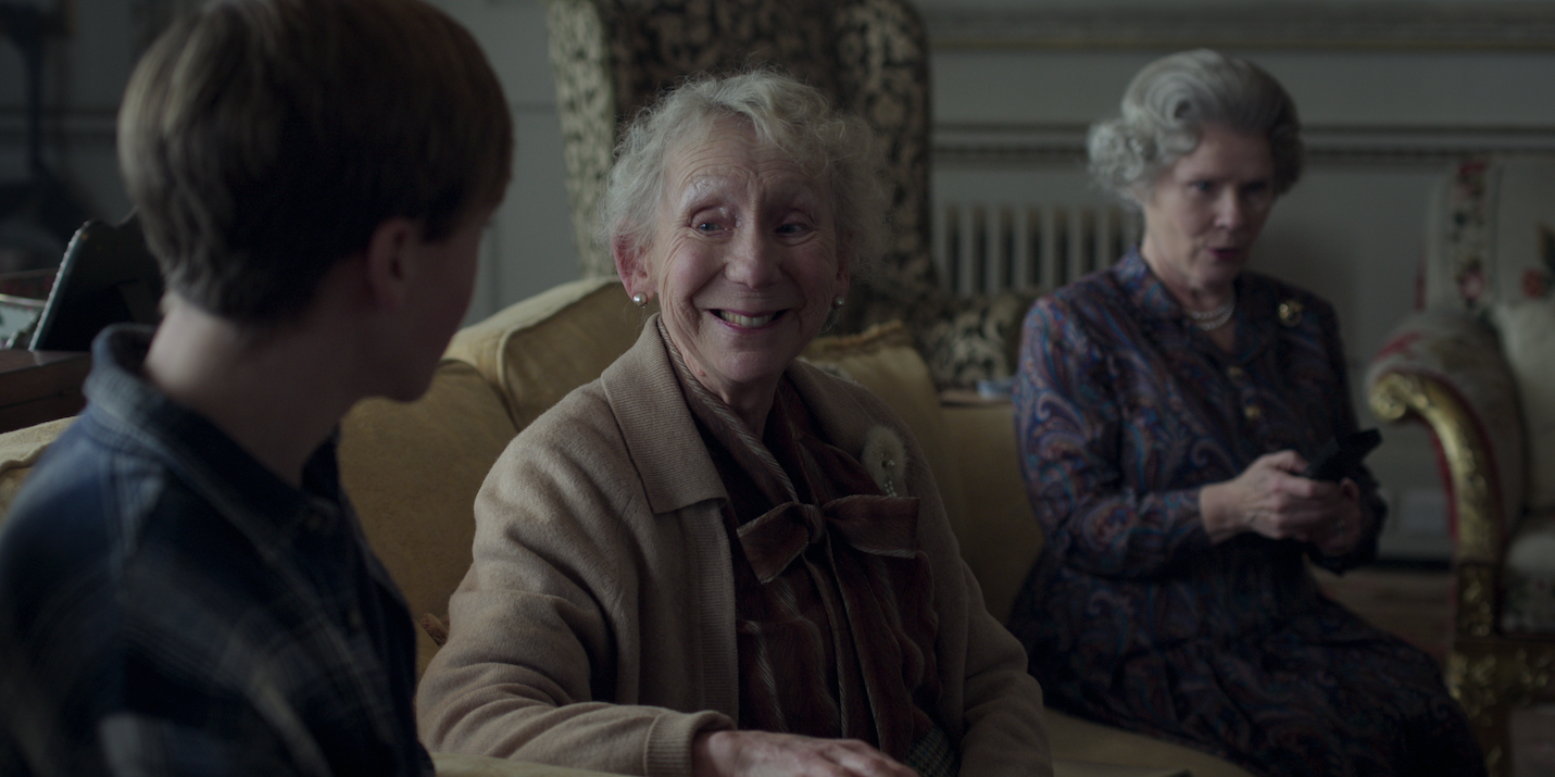 Marcia Warren as Queen Elizabeth the Queen Mother in Netflix series The Crown