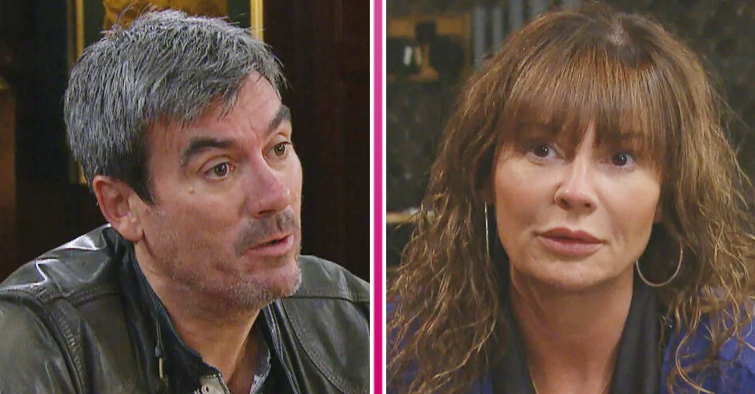 Composite of Chas and Cain on Emmerdale, both looking amiable (Credit: ITV/Composite: Entertainment Daily)