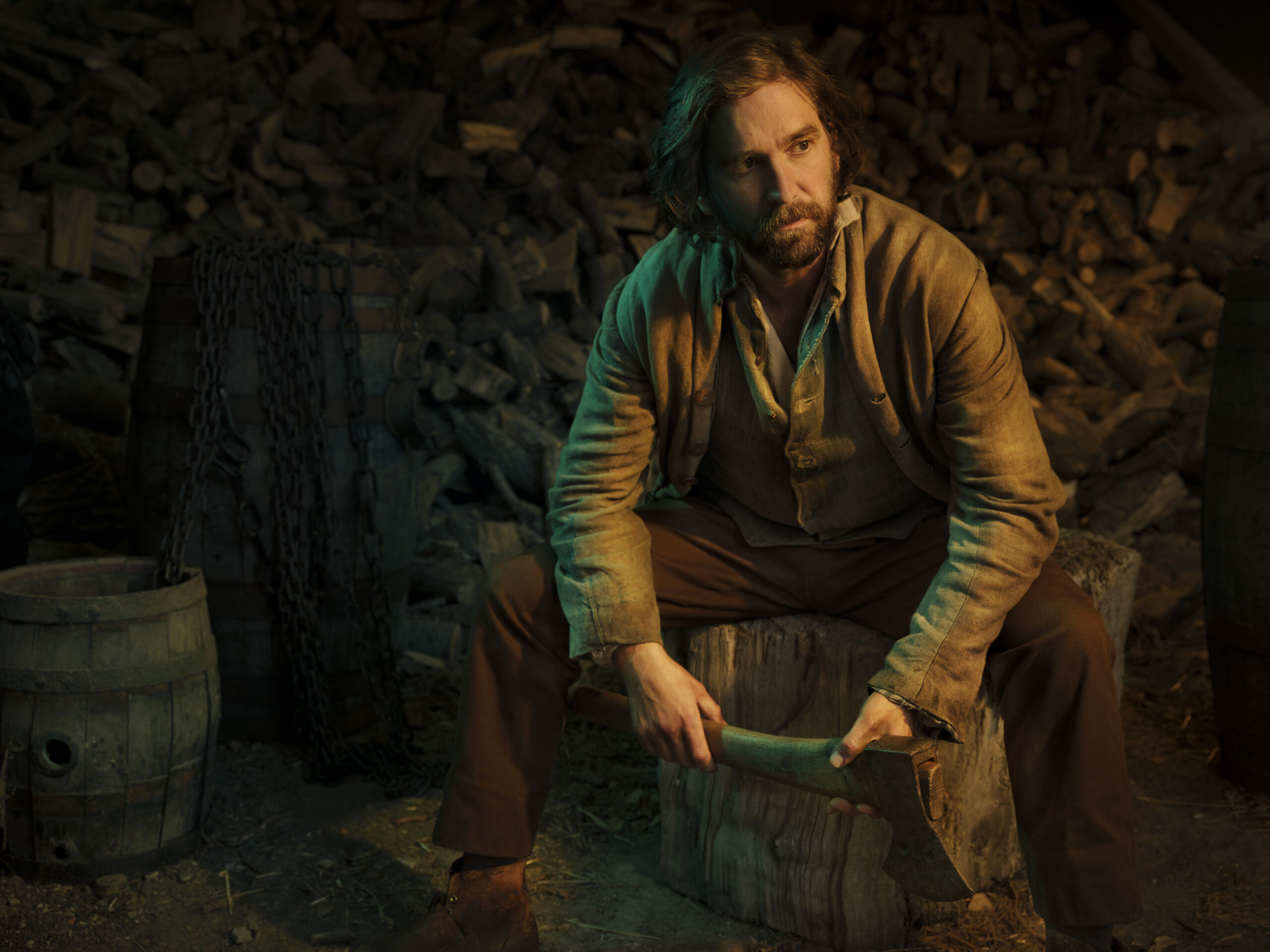 OWEN McDONNELL as Joe Gargery in the cast of Great Expecations