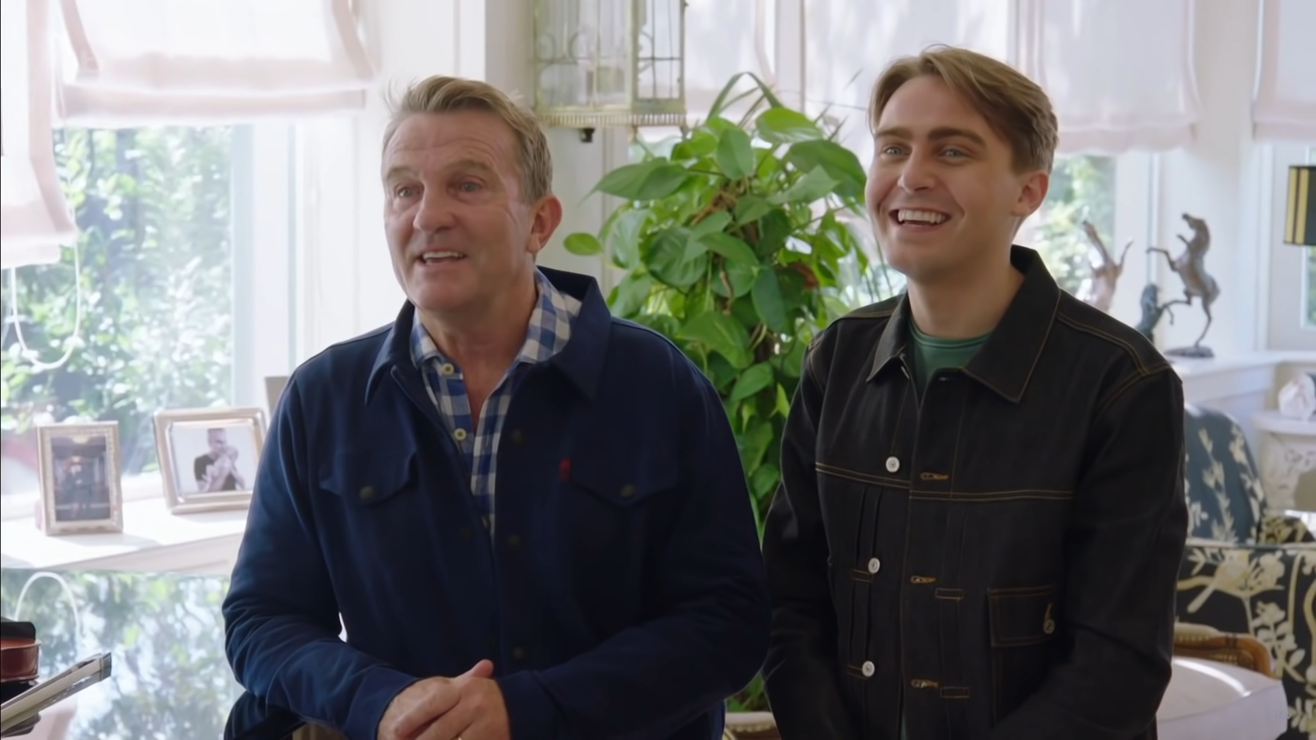 Bradley and Barney Walsh smile on Breaking Dad