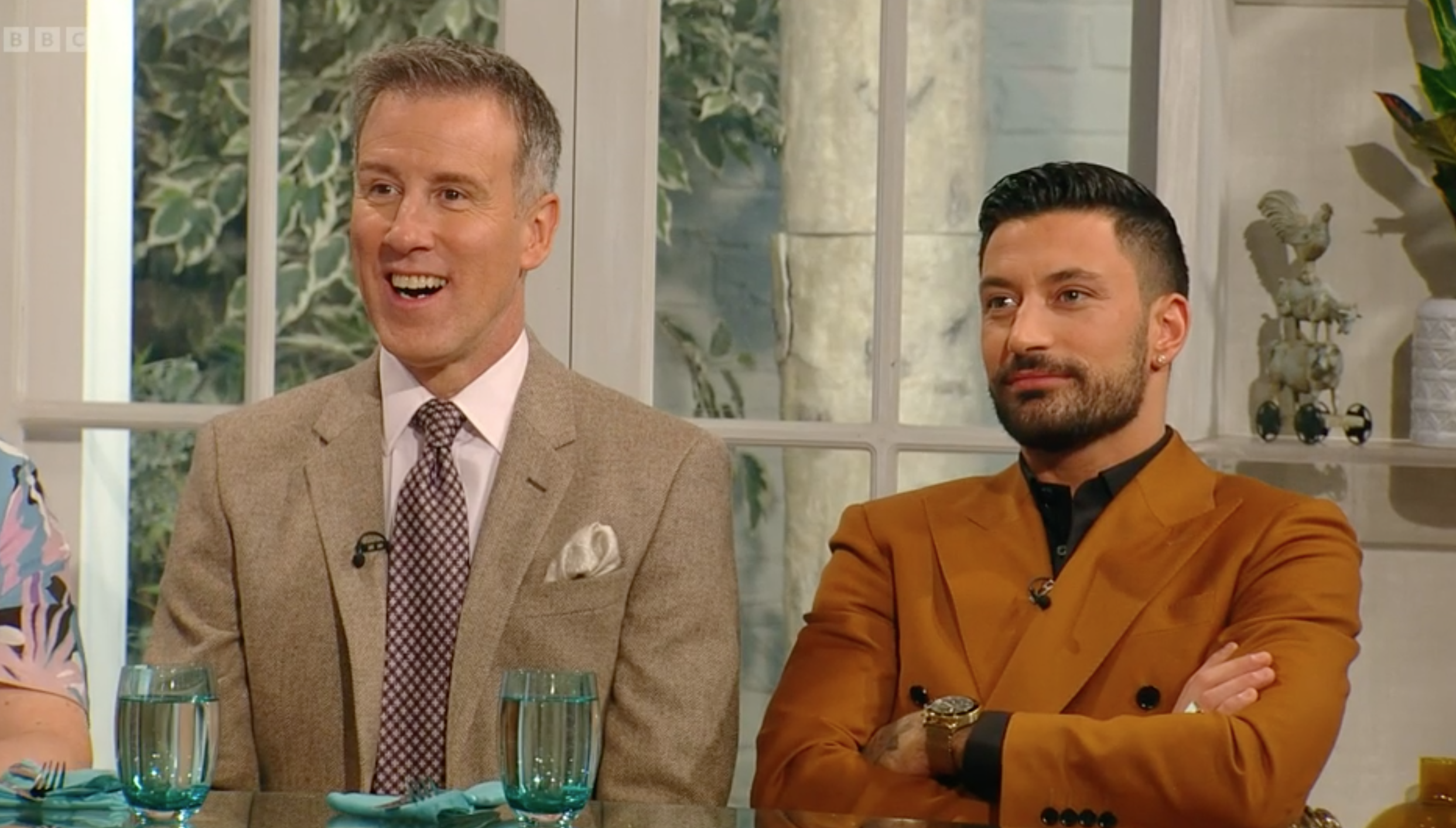 Anton Du Beke and Giovanni Pernice on Saturday Kitchen