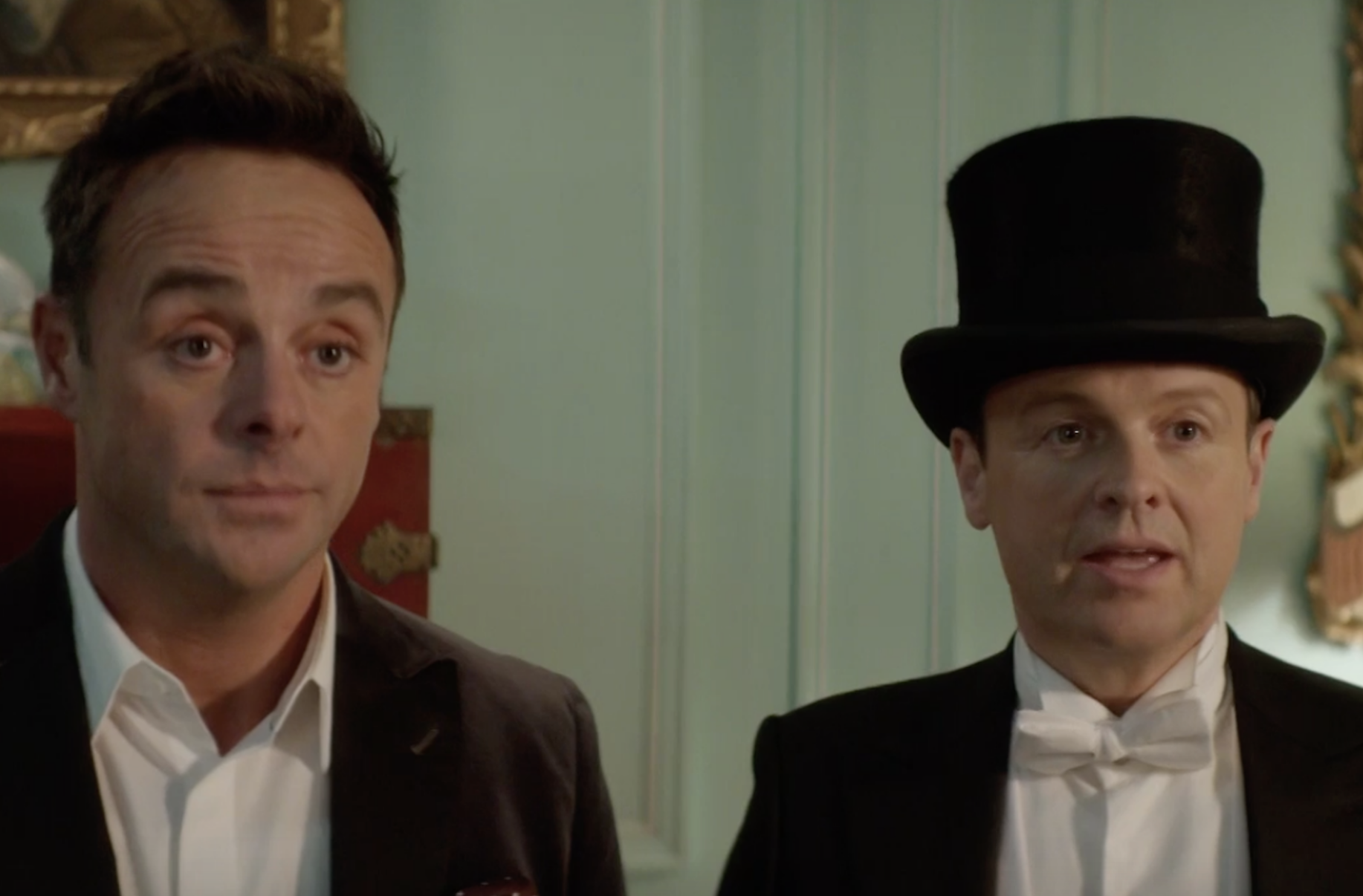 Ant and Dec acting in Murder at Bigwig Manor
