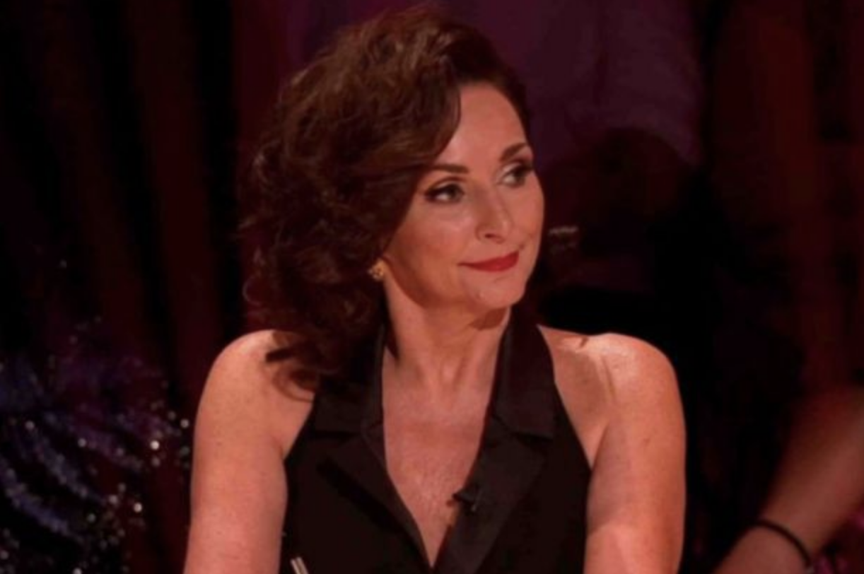 Shirley Ballas in black on the Strictly panel