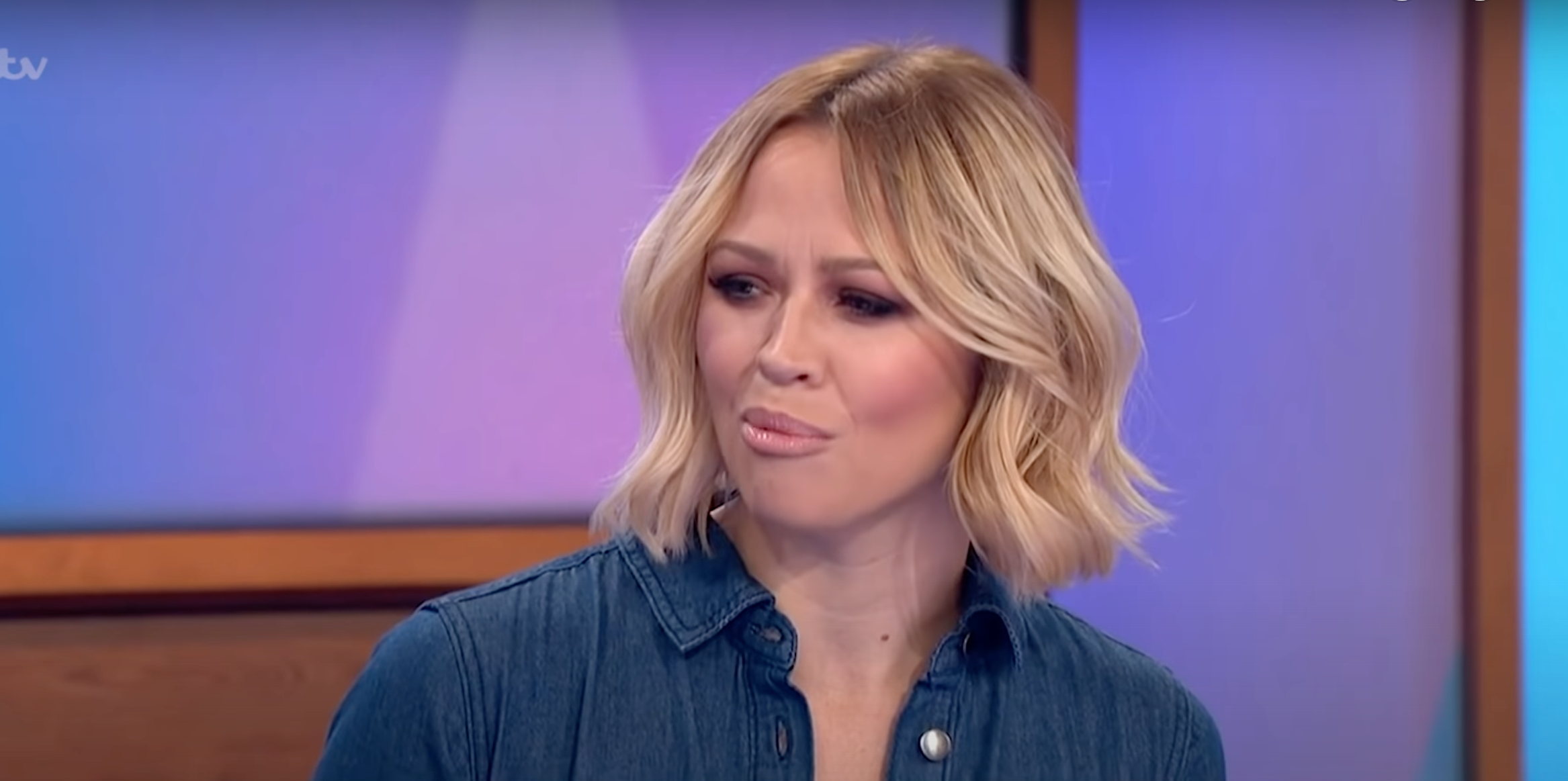 Kimberley Walsh speaking on Loose Women
