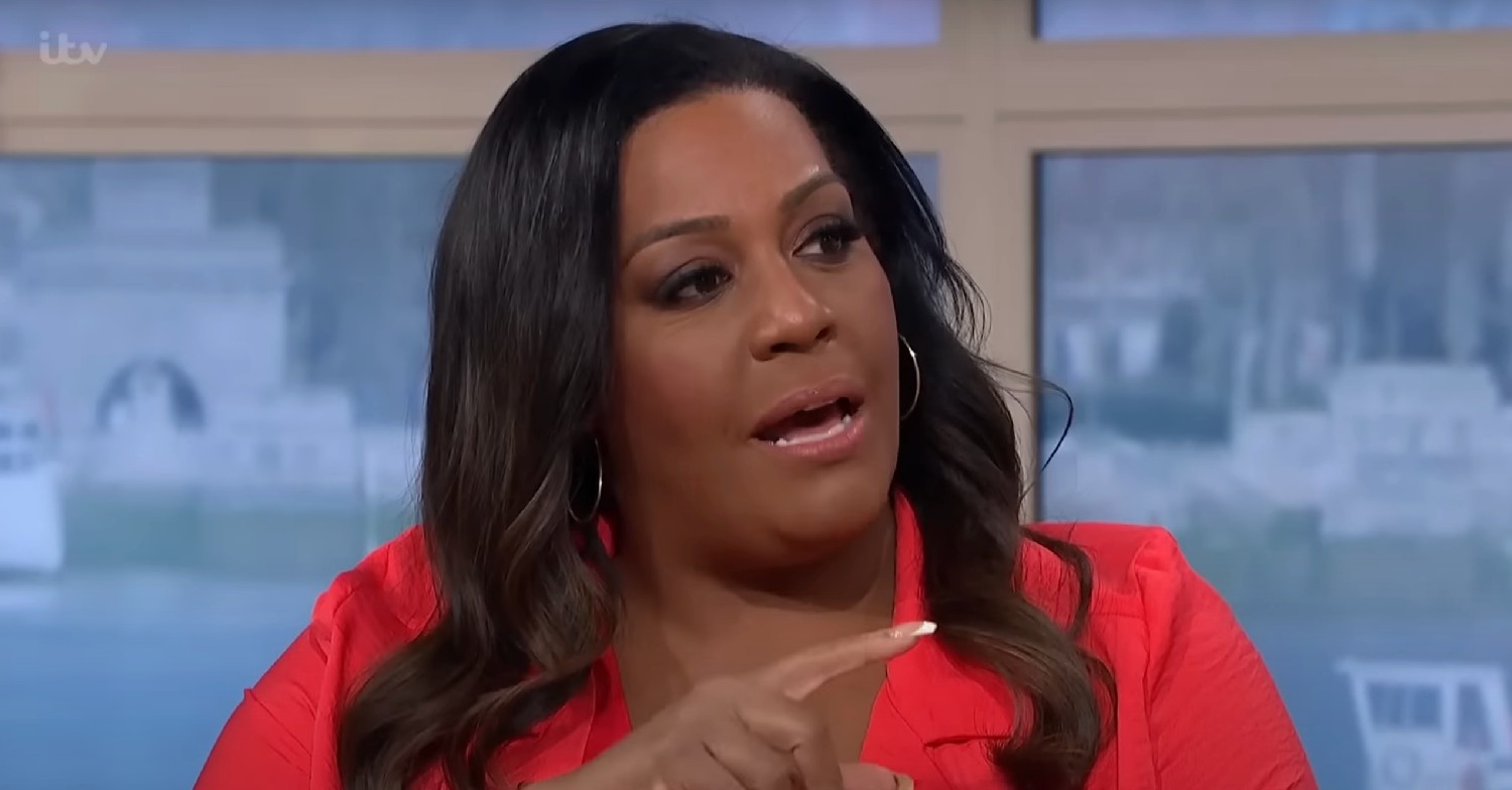 Alison Hammond looking angry on This Morning