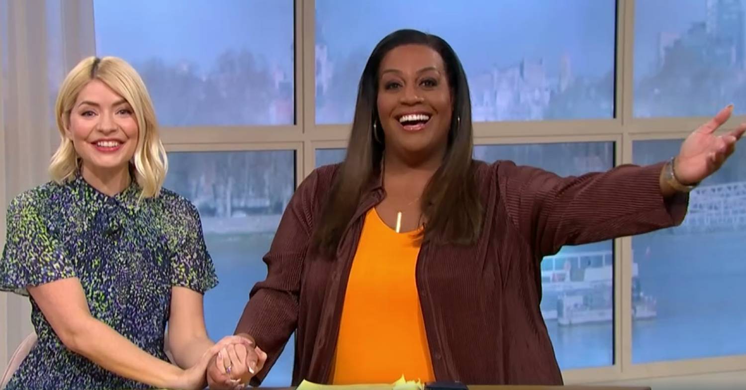 Holly Willoughby and Alison Hammond welcome viewers to This Morning today
