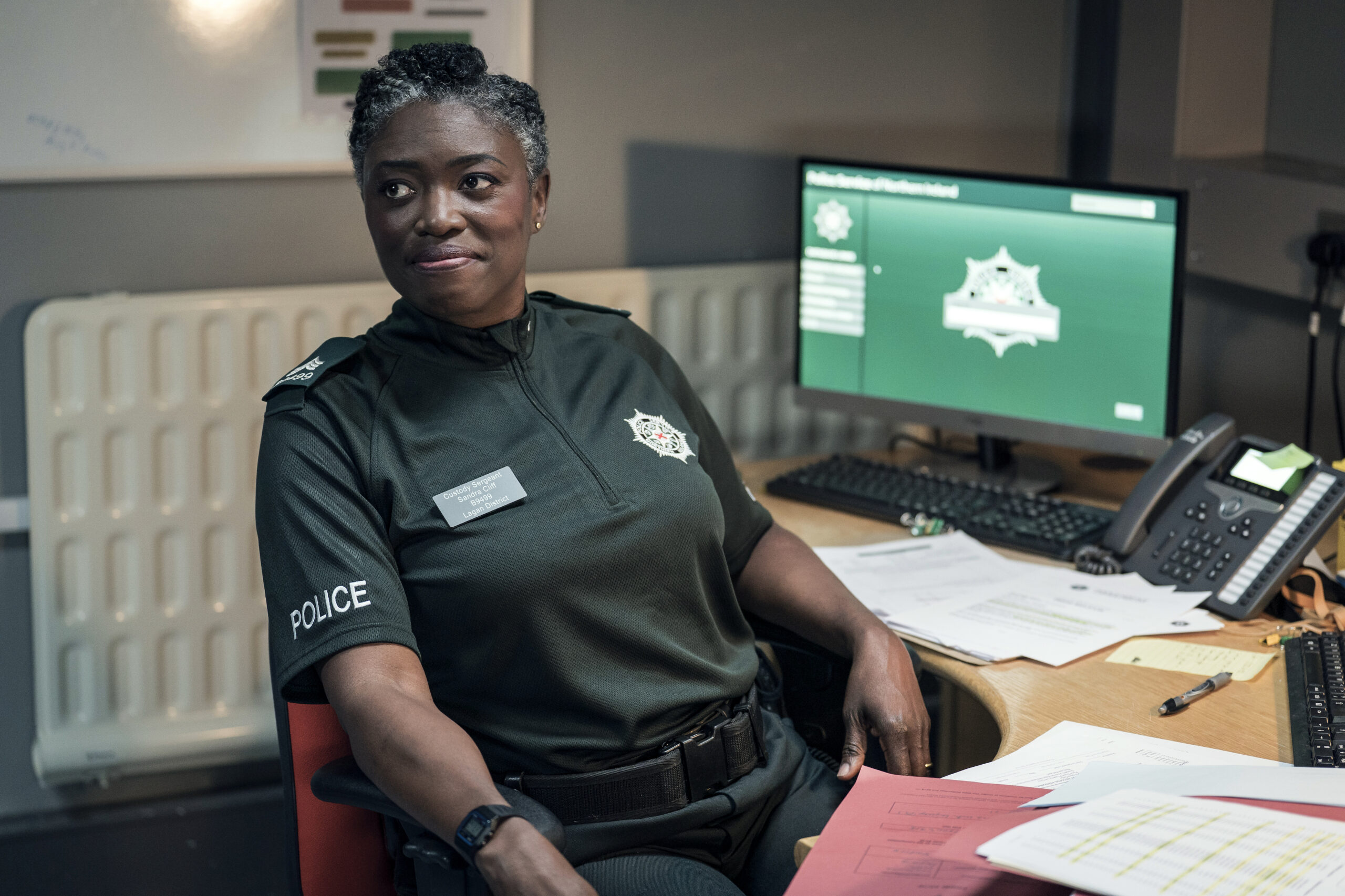 Andi Osho portrays Sandra Cliff in Blue Lights