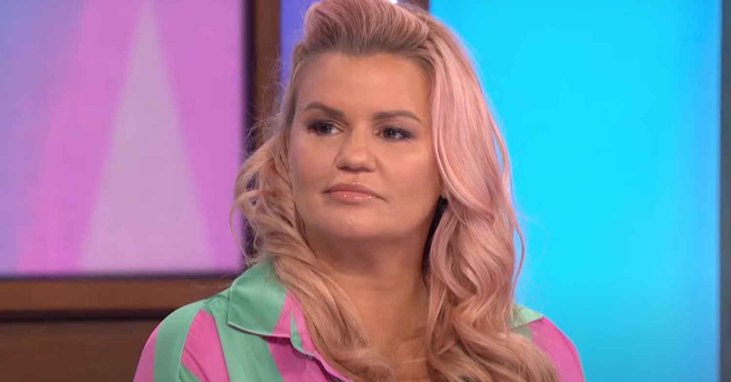 Kerry Katona looking serious on Loose Women