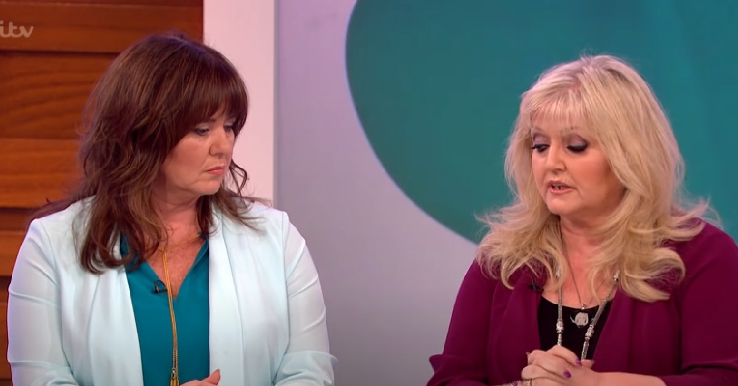 Coleen Nolan and sister Linda looking emotional on Loose Women