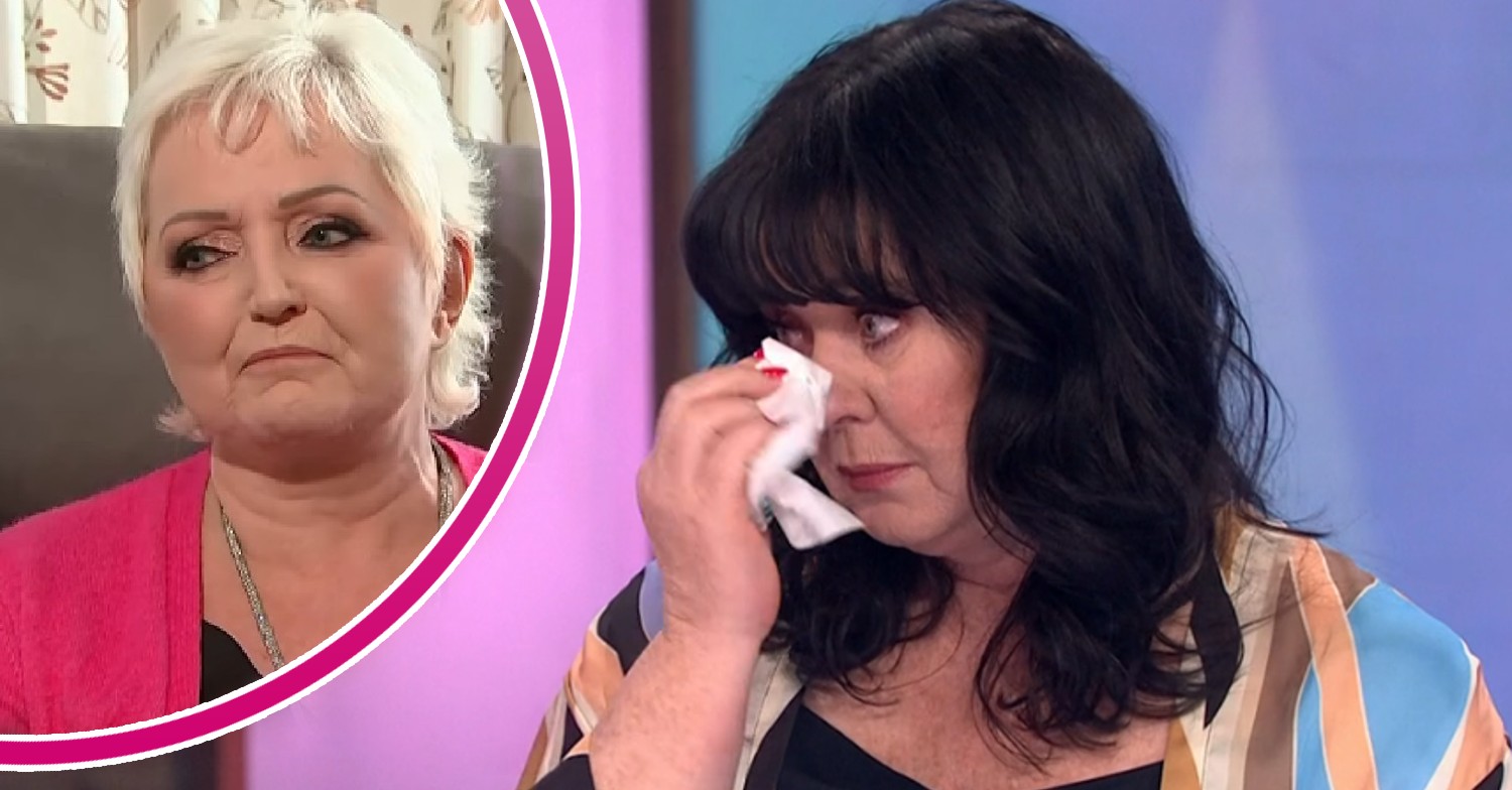 Linda Nolan on GMB, Coleen Nolan wiping away tears on Loose Women
