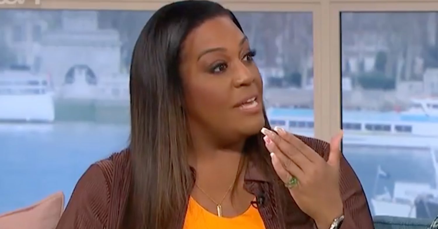 Alison Hammond showing her green ring
