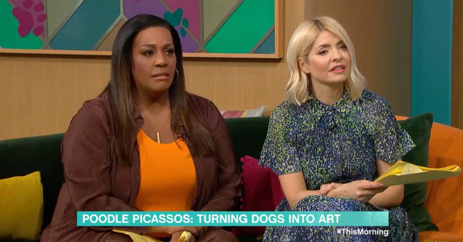 Alison Hammond and Holly Willoughby listen in on This Morning on ITV