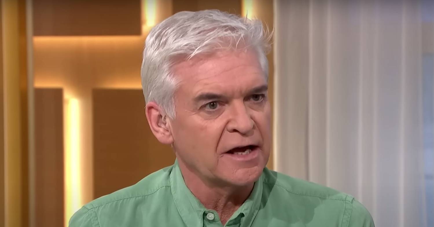 Phillip Schofield speaks during a segment on This Morning