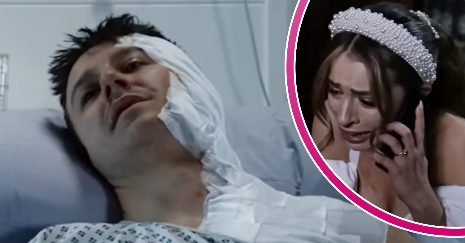 Coronation Street's Ryan is in hospital and, in a bubble, Daisy is crying on the phone