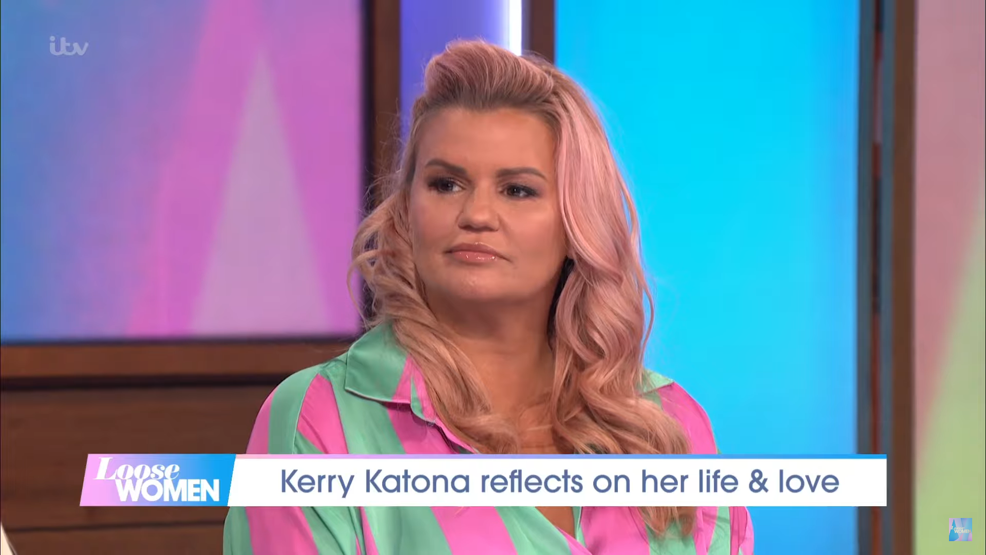Kerry Katona frowns on Loose Women