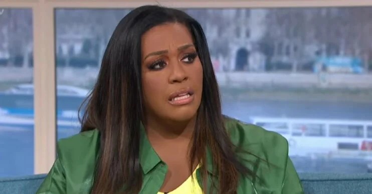Alison Hammond frowns on This Morning