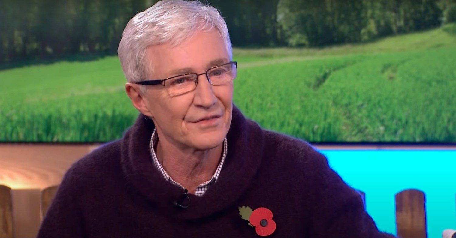 Paul O'Grady smiling on This Morning