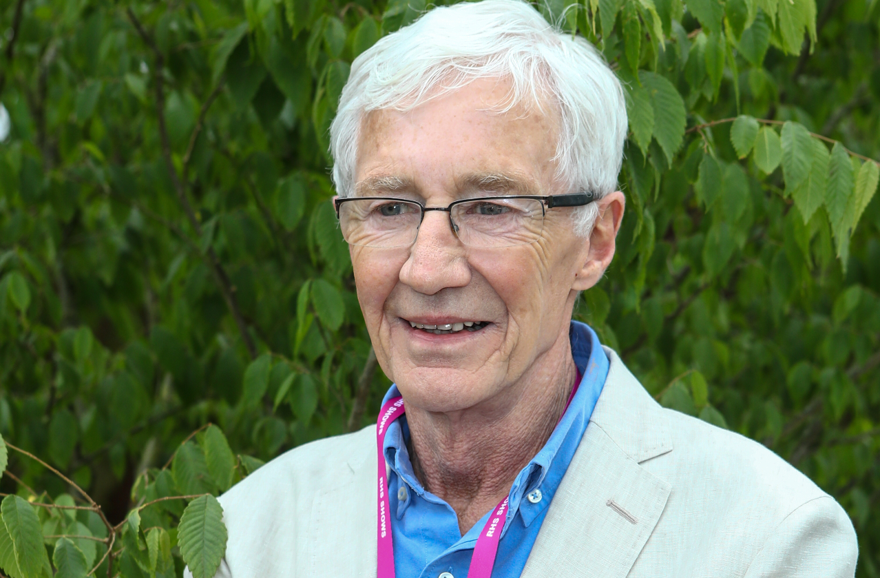 Paul O'Grady smiles at Chelsea Flower Show 2022