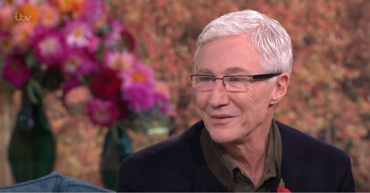 Paul O'Grady smiling on This Morning
