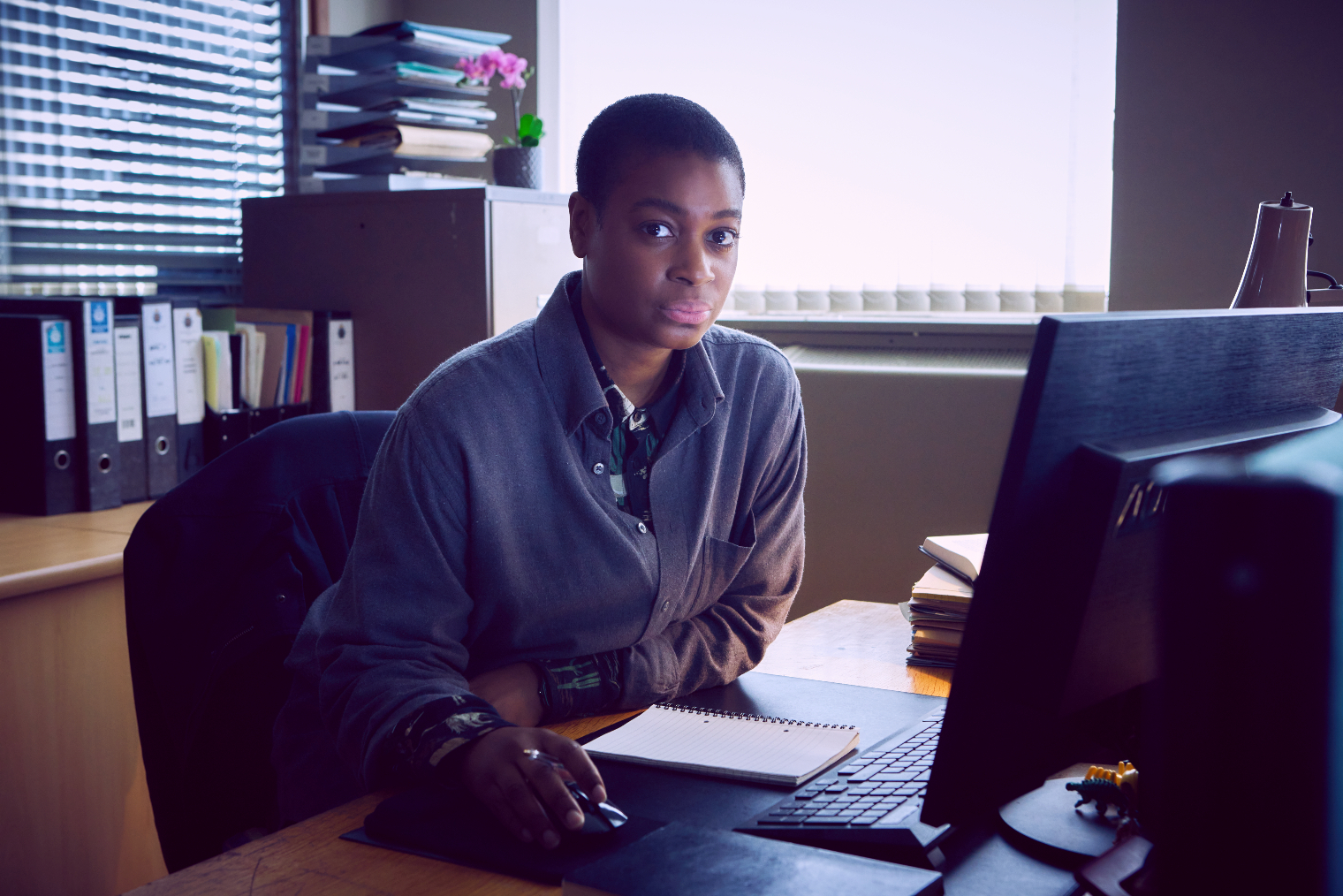 DC Jacqueline ‘Jac’ Williams frowns in Vera