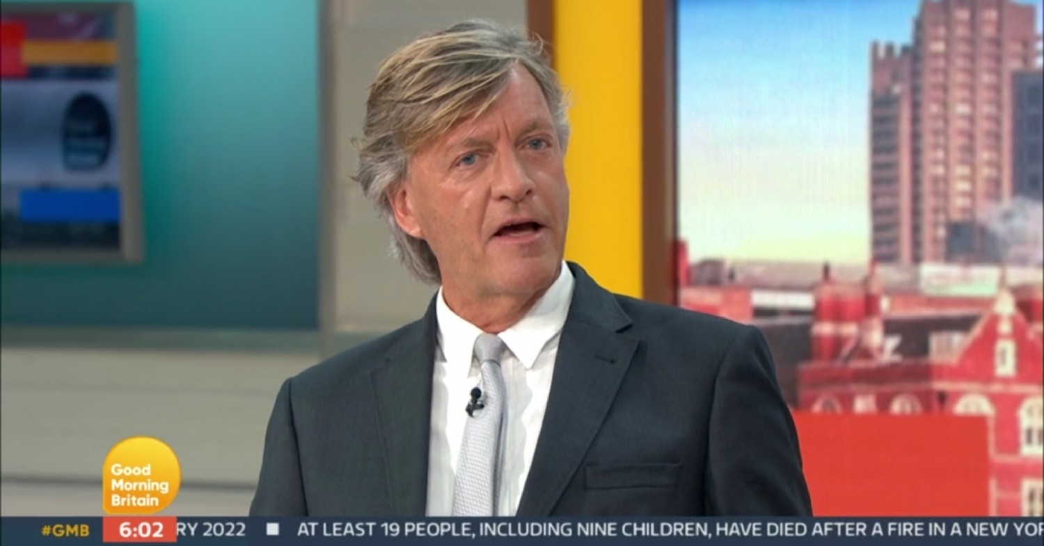 Richard Madeley looking confused on ITV Good Morning Britain