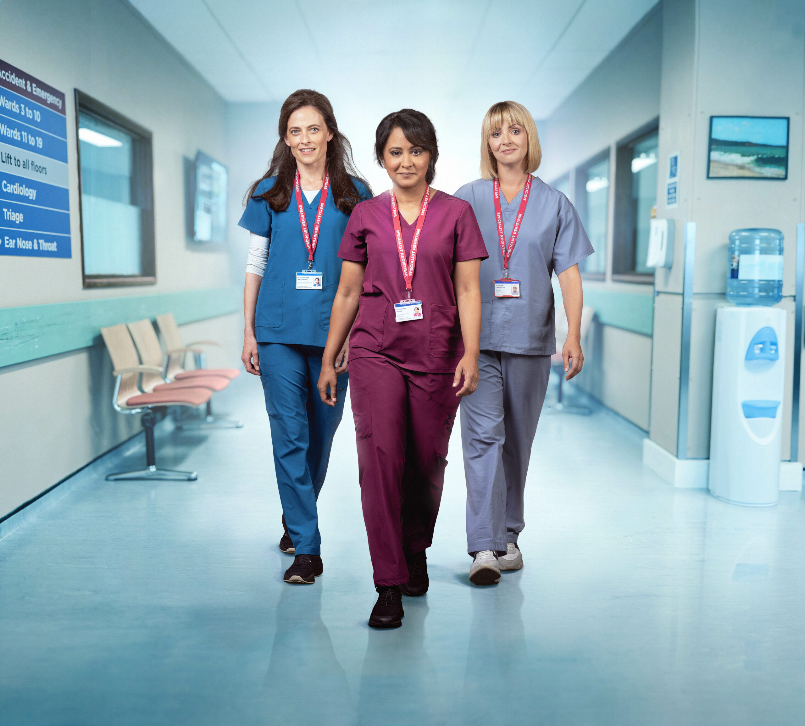 The cast of Maternal smile in the hospital