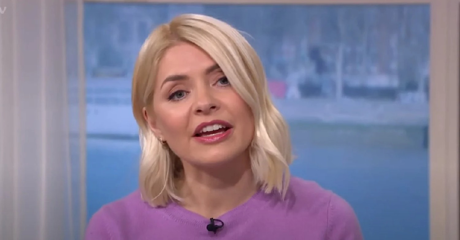 Holly Willoughby on This Morning looking sad