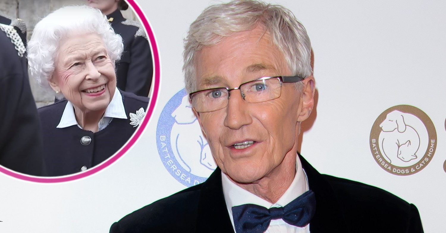 The Queen and Paul O'Grady smiling