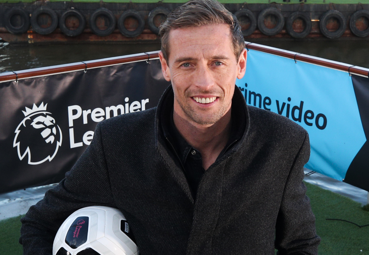 Peter Crouch smiles at Amazon event in 2019