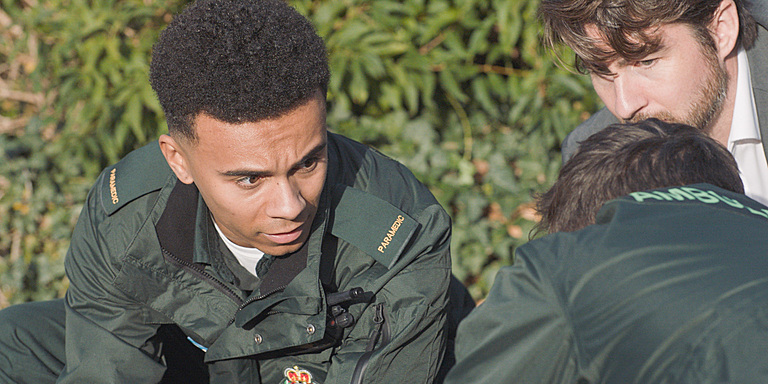 Teddy in Casualty is played by Milo Clarke