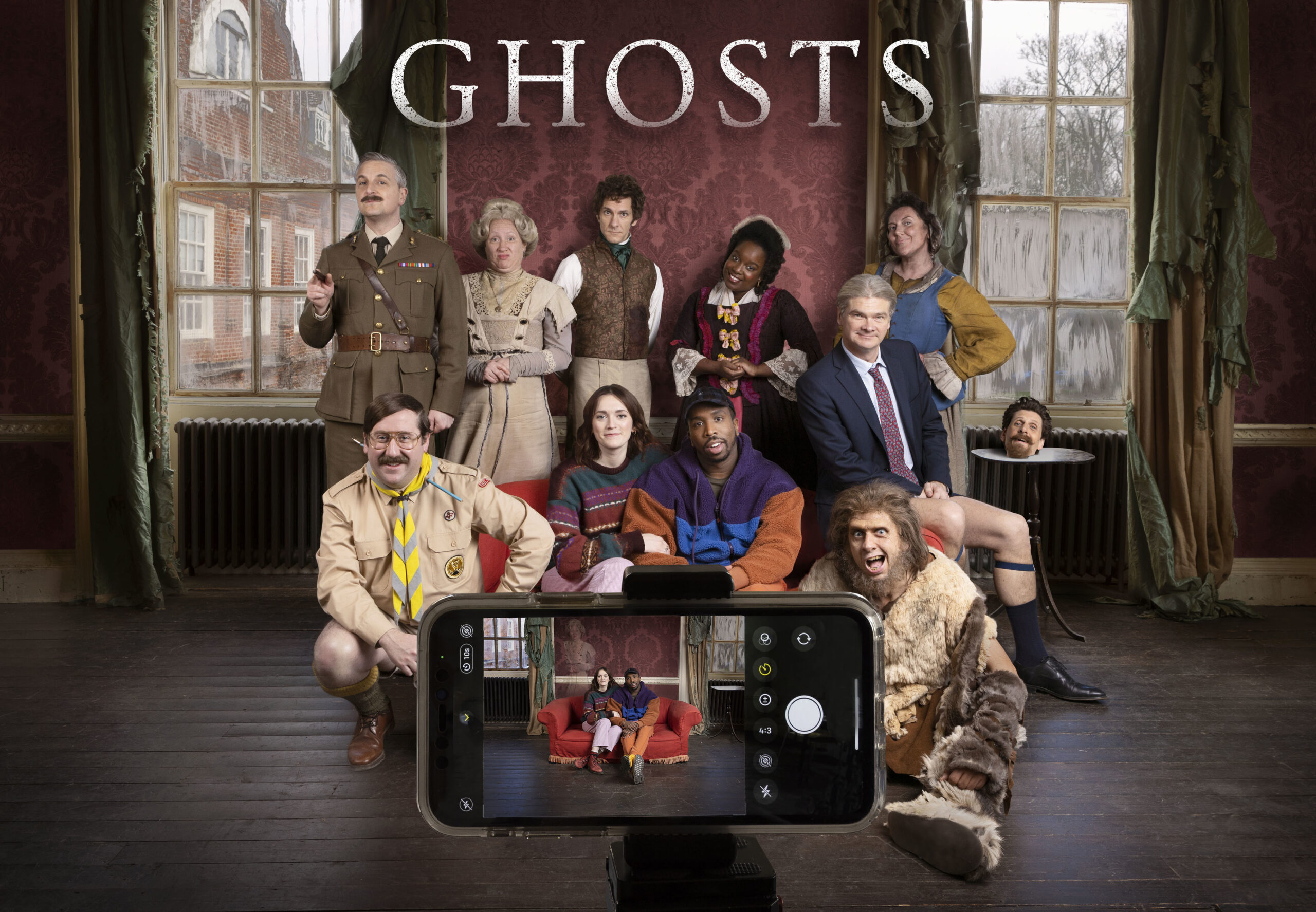 The cast of Ghosts series 4