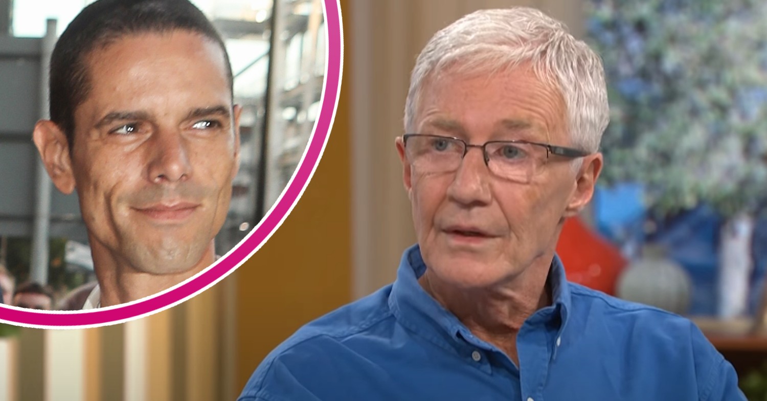 Paul O'Grady husband Portasio smiling, TV star on This Morning