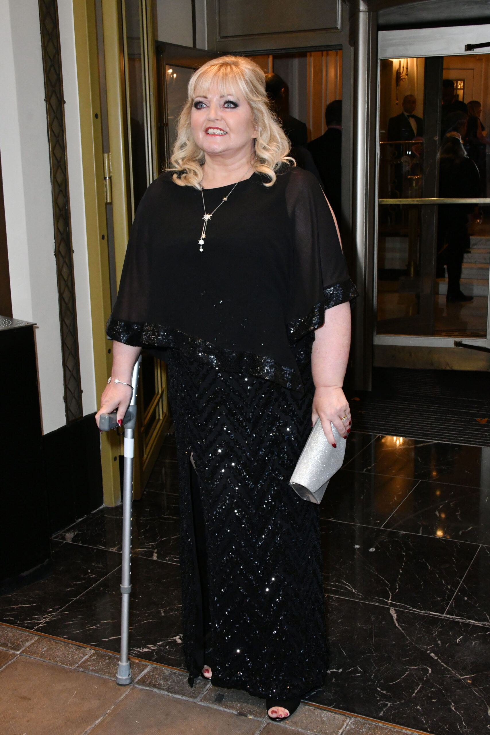 Linda Nolan smiles at TV Choice Awards 2017